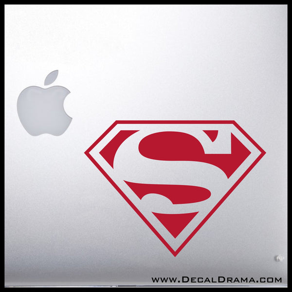 Superman Chest emblem, DC Comics-inspired Fan Art Vinyl Car/Laptop Decal