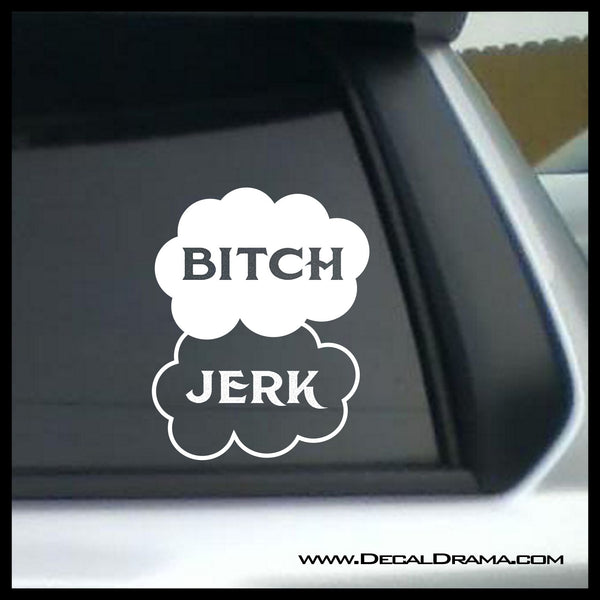 Bitch Jerk Mash-Up symbol, TVs Supernatural-inspired Fan Art, Vinyl Car/Laptop Decal