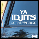 Ya Idjits, TVs Supernatural-inspired Fan Art, vinyl car/laptop decal