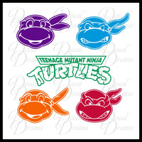 Teenage Mutant Ninja Turtles LARGE-SET Multi-color Car/Laptop Decals
