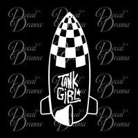 Tank Girl Bomb, Titan Comics-Inspired Anti-Hero Fan Art Vinyl Car/Laptop Decal