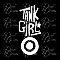 Tank Girl title, Titan Comics-Inspired Anti-Hero Fan Art Vinyl Car/Laptop Decal