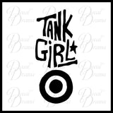 Tank Girl title, Titan Comics-Inspired Anti-Hero Fan Art Vinyl Car/Laptop Decal