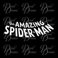 The Amazing Spider-man Classic Comic Book logo, Marvel Comics-inspired Vinyl Car/Laptop Decal