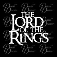 Lord of the Rings Title-Inspired Fan Art Vinyl Decal