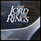Lord of the Rings Title-Inspired Fan Art Vinyl Decal