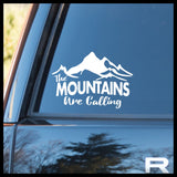 The Mountains Are Calling, Nature Calls Outdoor Motivation Vinyl Car/Laptop Decal