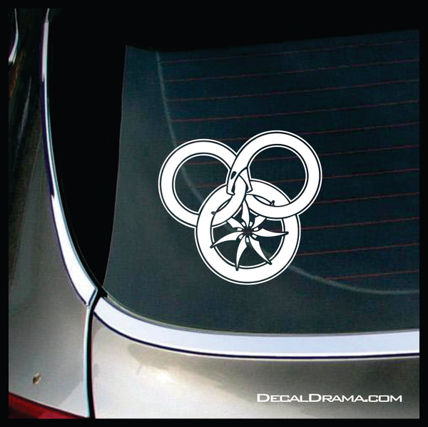 The Wheel and The Great Serpent, Wheel of Time-inspired Vinyl Car/Laptop Decal