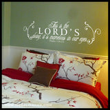 This Is The LORD's Doing, It Is Marvelous In Our Eyes, Psalm 118:23, Bible Old Testament Scripture Verse Vinyl Wall Decal