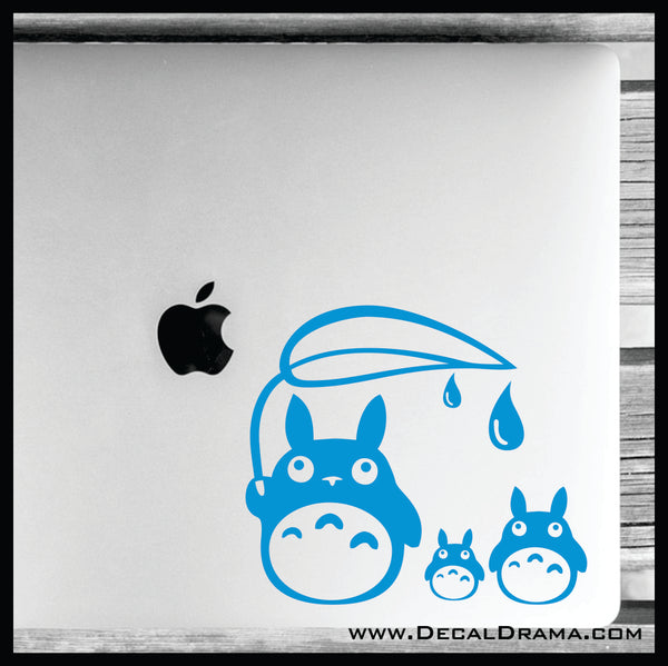 Totoro Rain Drops, My Neighbor Totoro-inspired Vinyl Car/Laptop Decal