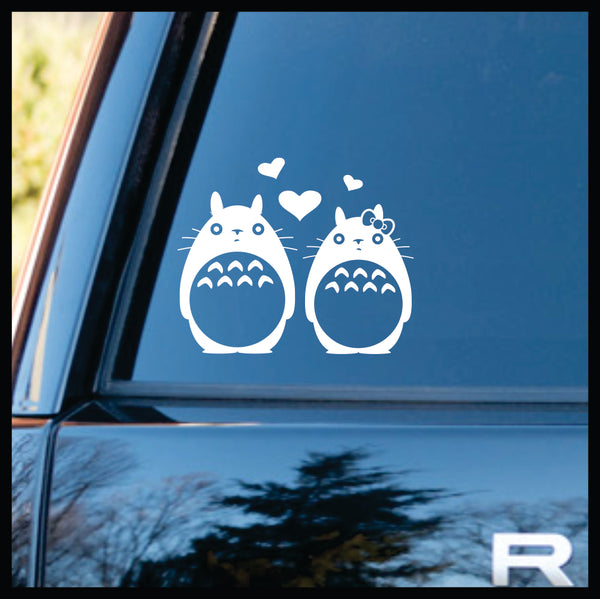 Totoro in Love, My Neighbor Totoro-inspired Vinyl Car/Laptop Decal