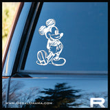 Vintage Mickey Mouse Sketch, Walt Disney-inspired Art Vinyl Car/Laptop Decal