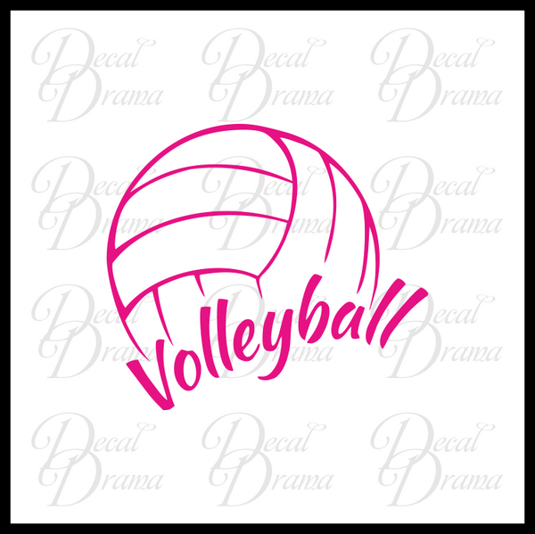Volleyball Vinyl Car/Laptop Decal – Decal Drama