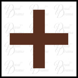 Square Crosses, Room Décor Vinyl Wall Decal