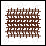 Square Crosses, Room Décor Vinyl Wall Decal