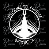 Welcome to Rapture, lighthouse, Bioshock-inspired Vinyl Decal