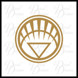 White Lantern Corps (Life) emblem Vinyl Car/Laptop Decal
