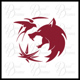 Witcher Wolf Compass Rose Sparrow Trinity, The Witcher Netflix-inspired Car/Laptop Decal