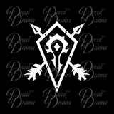 Horde Crest shield, WoW World of Warcraft-inspired Car/Laptop Decal