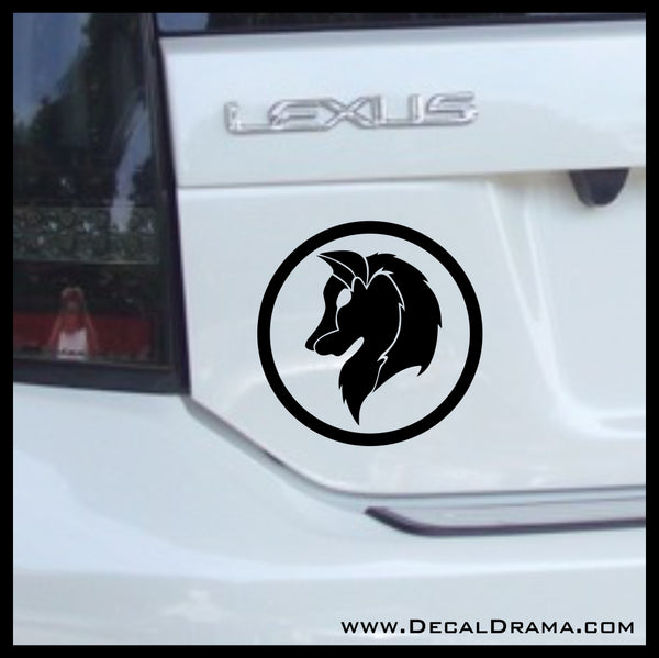 Wolf Head profile Vinyl Car/Laptop Decal