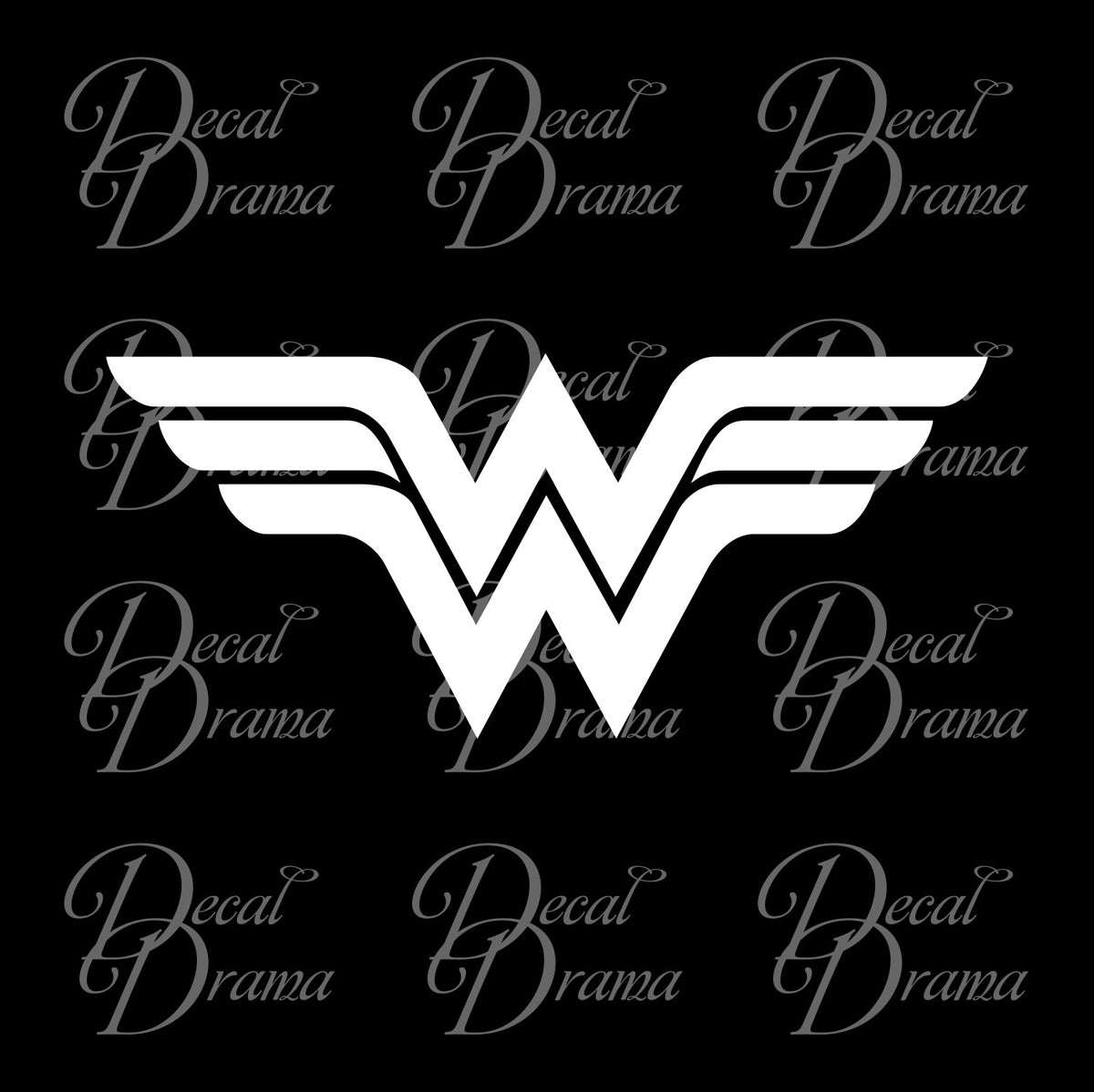 Black And White Wonder Woman Logo