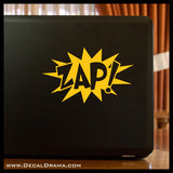 ZAP! Comic Book Exclamation Vinyl Car/Laptop Decal