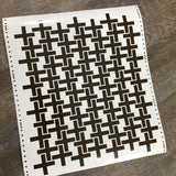 Square Crosses, Room Décor Vinyl Wall Decal